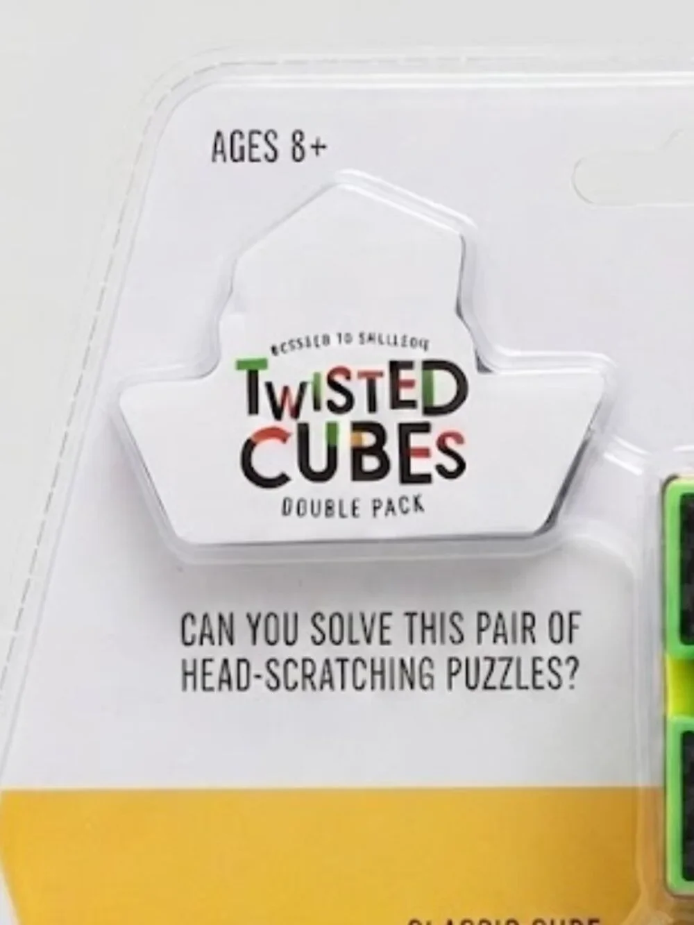 Professor Puzzle Twisted Cubes Double Pack | 3x3 Classic & Carbon Diamond Cube